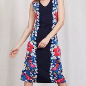 Boden Cosima Jersey Knit Floral Midi Dress 12